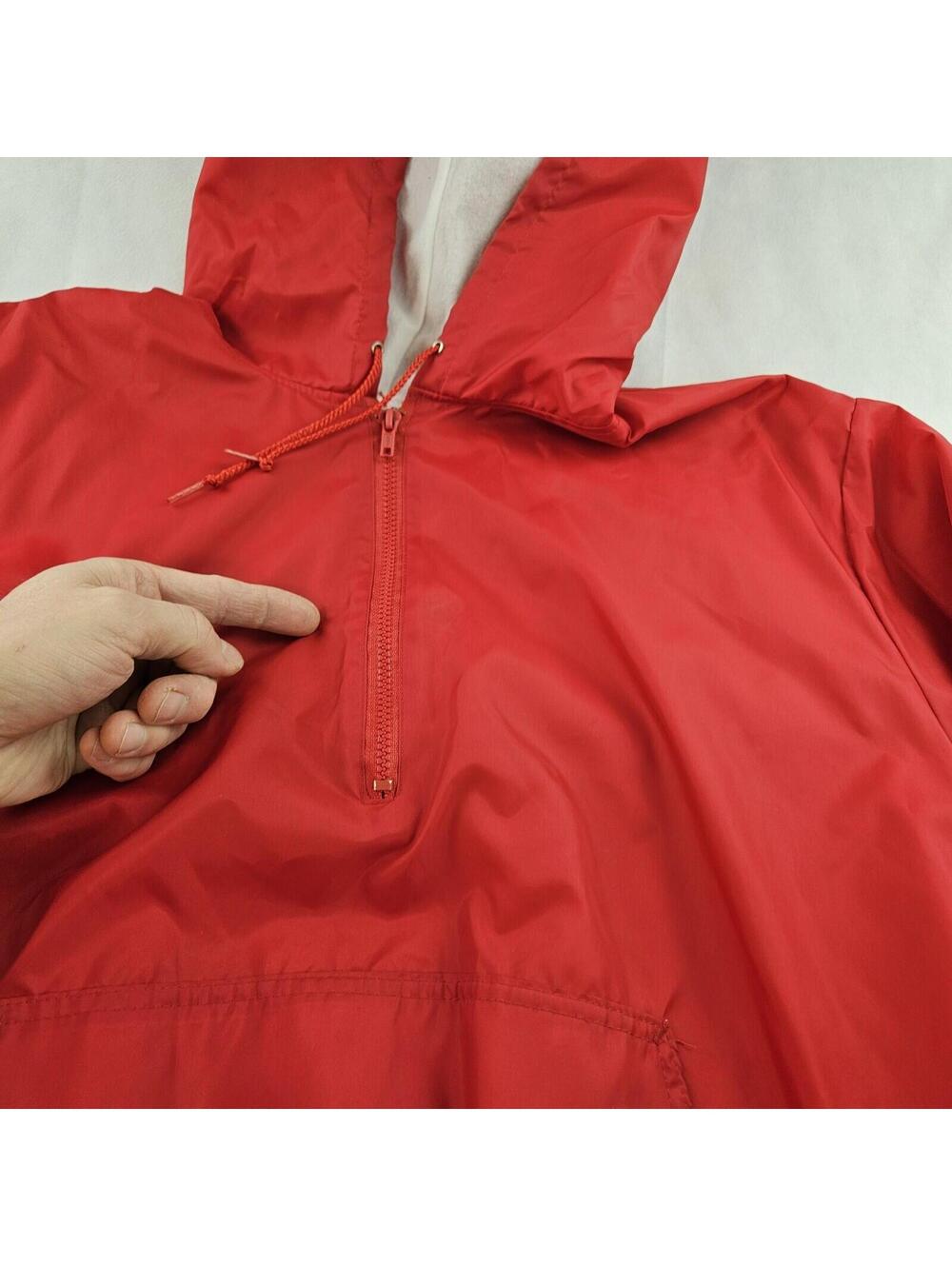 Notre Dame Irish Tennis Windbreaker Hooded Satin Jacket Men XL USA Vintage 70's - Picture 10 of 15